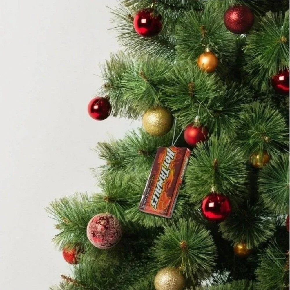 RUZ Hot Tamales Fierce Cinnamon Faux Food Christmas Tree Decoupage Ornament